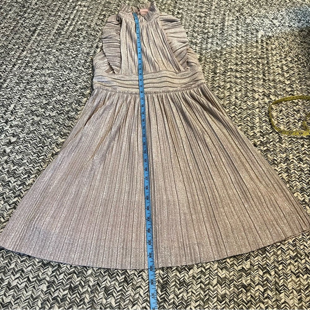 Free People Pleated Shine Fit & Flare Mini Dress - Picture 7 of 12